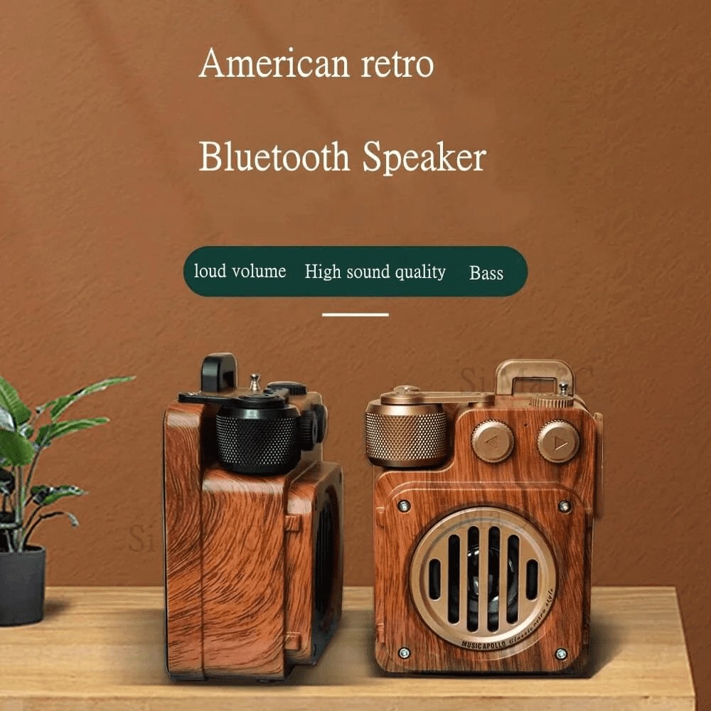 juhtmevaba raadiovastuvõtja retro raadio puidust vintage stiilis