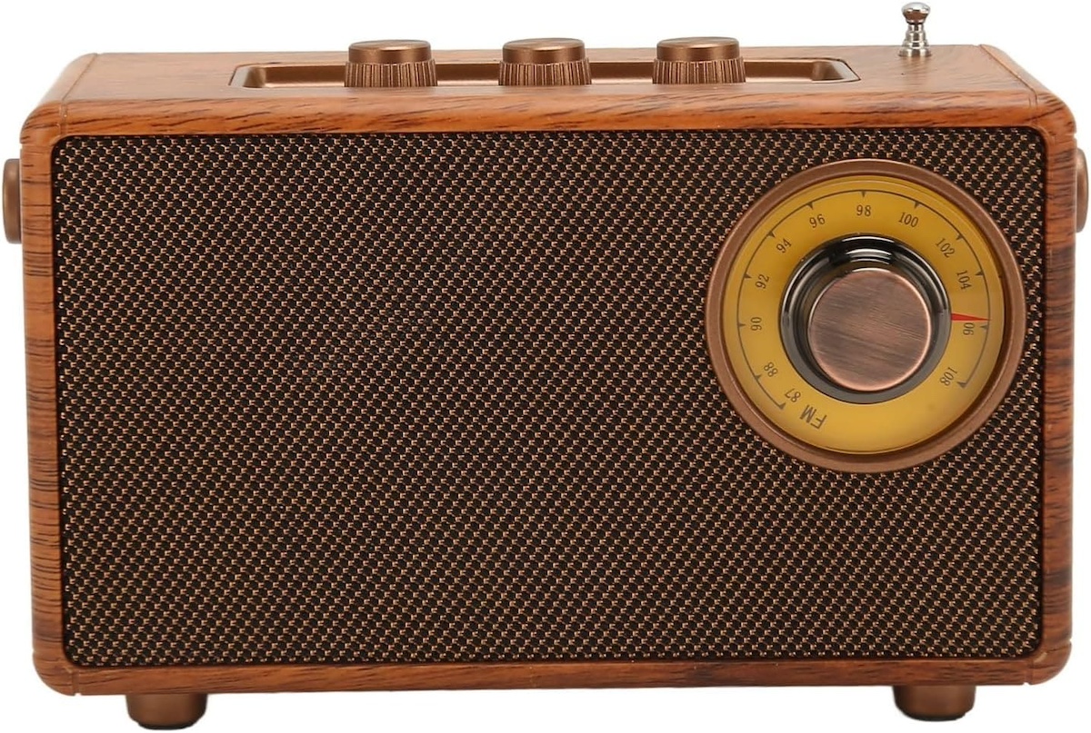 retro raadio vana stiilis valmistatud puidust vintage mini väike