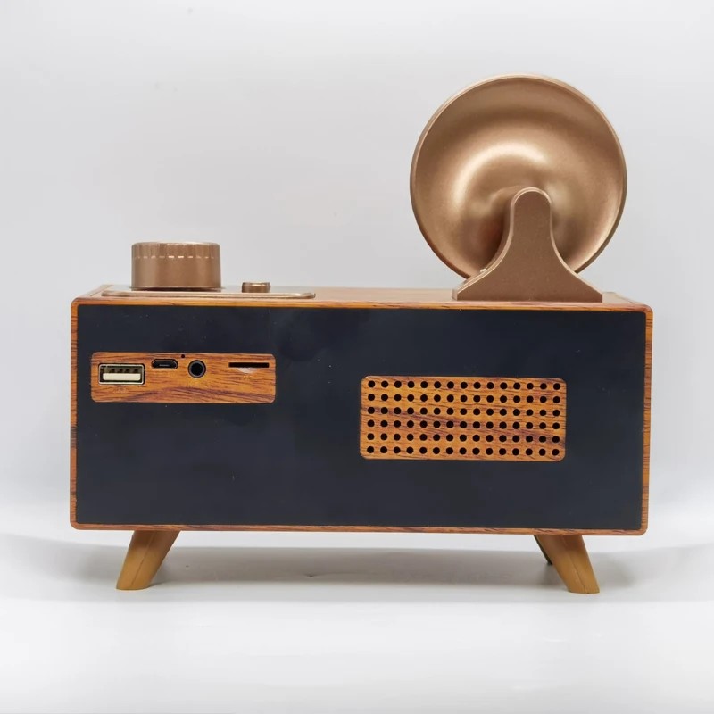 vana raadio mini väike puidust retro vintage stiilis disain