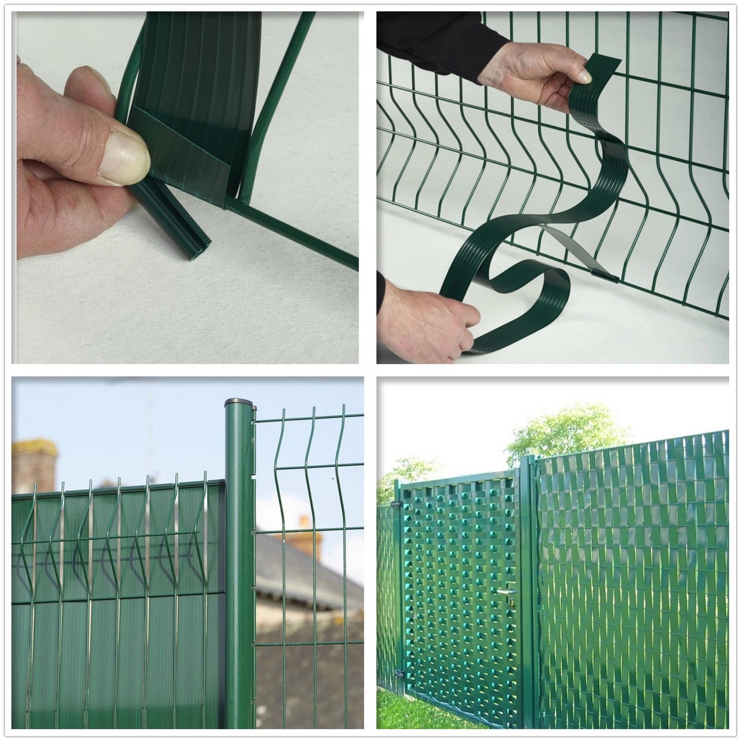 PVC painduv plastikust privaatsuslint rohelise 3D-võrkaia jaoks
