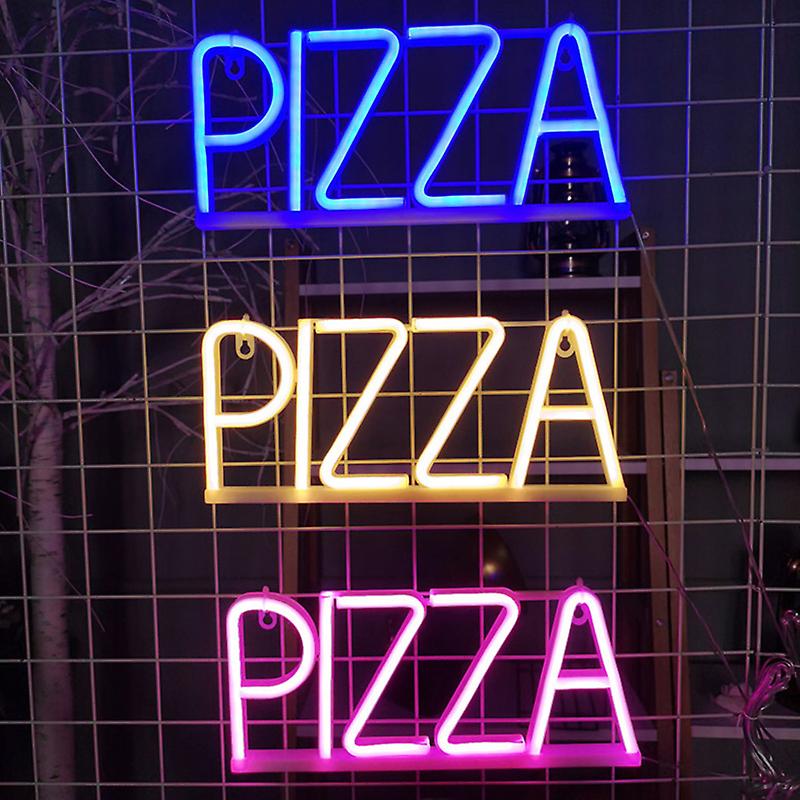 PIZZA helendav logo seintel led neoon