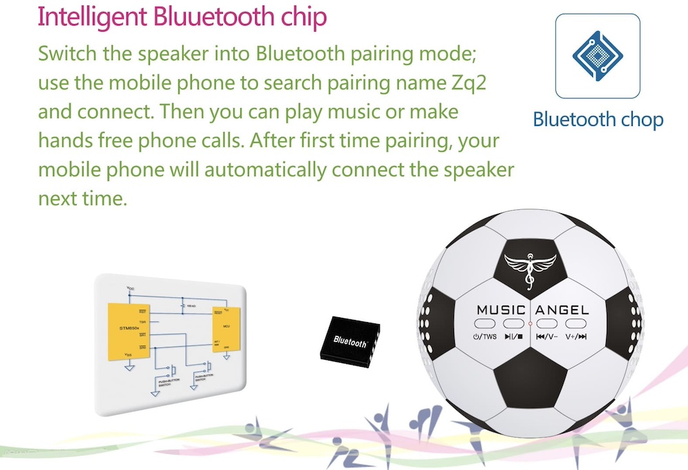 Bluetoothi kõlar arvuti mobiiltelefoni palli jaoks